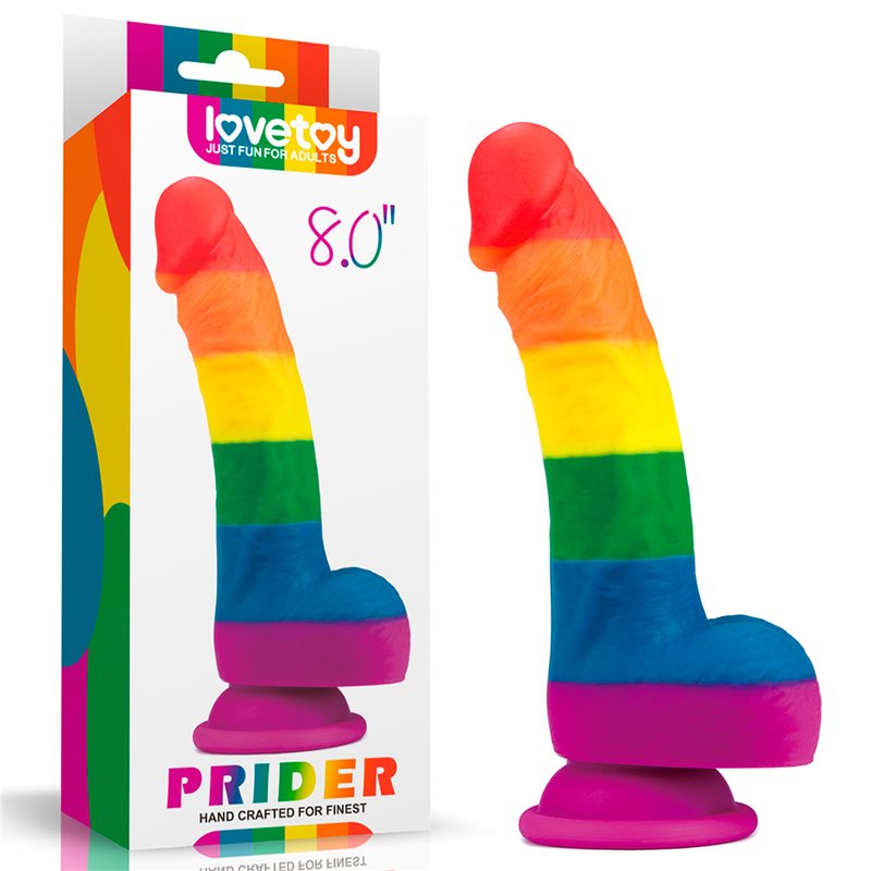 Dildo Prider Rainbow 8''