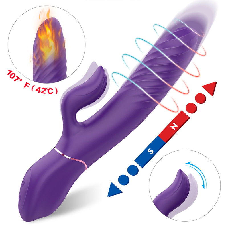 Vibrador Doble Estimulación Lighter-2 Purple