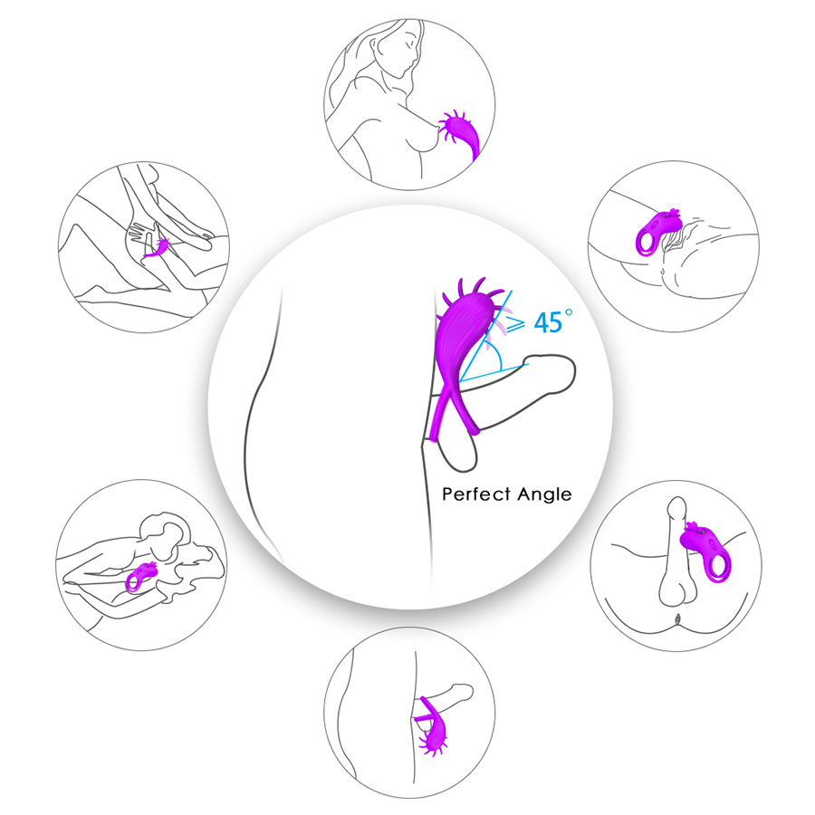 Anillo Vibrador Wind Purple