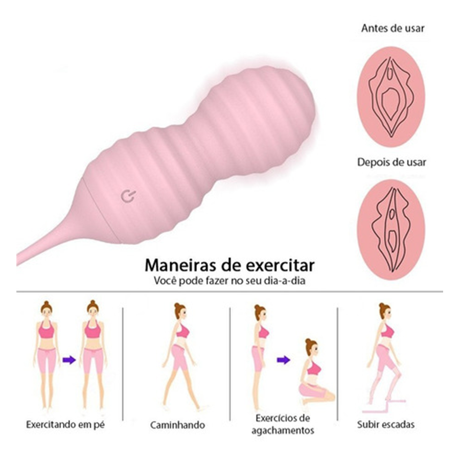 Vibrador Bolas Kegel Rolling Rose