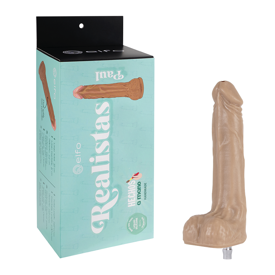 Dildo Paul Caramelo Compatible con Robbocock Machine