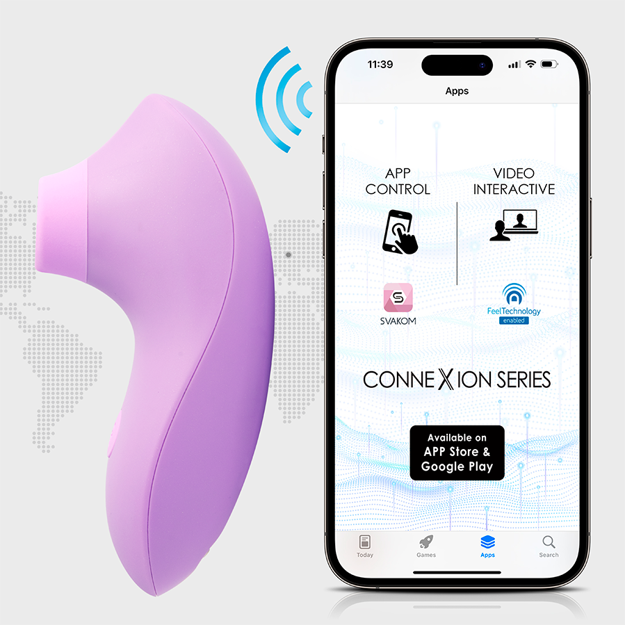 Estimulador Clitorial Pulse Lite NEO Lavanda Controlado por APP Global by Svakom
