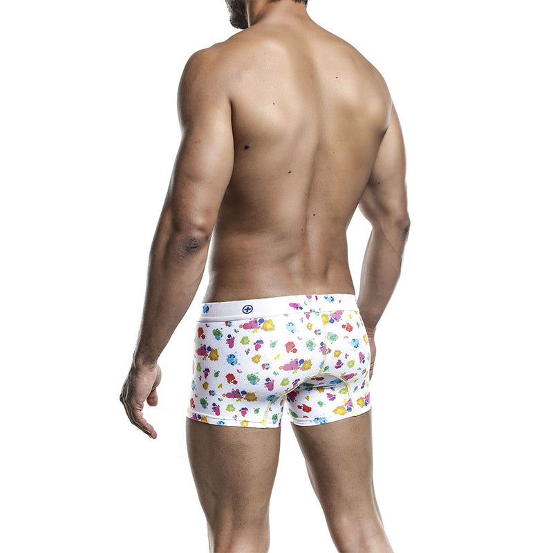 BOXER CORTO DESCADERADO WHITE SPLASH