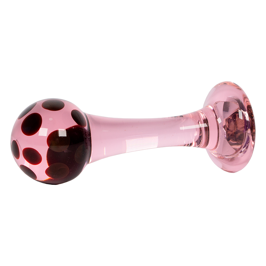 Plug Anal De Vidrio Mushroom Pink