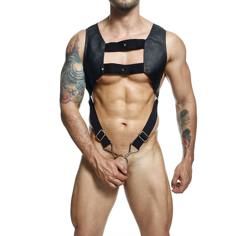 Dngeon Croptop Harness Cockring By Mob Negro