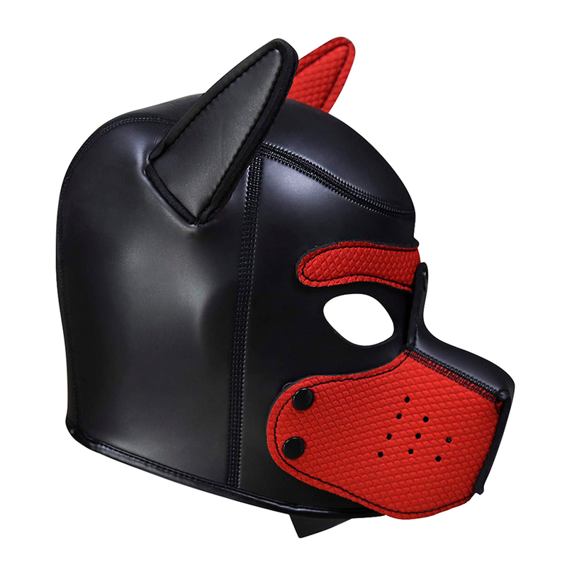 Máscara Perro Roja/negra Talla XL
