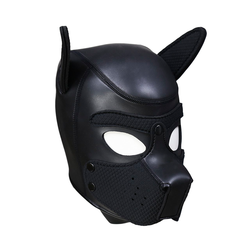 Máscara Perro Negra Talla XL