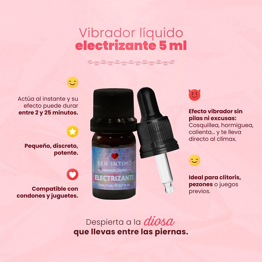 Vibrador Líquido Electrizante x 5 ml by Sen Íntimo