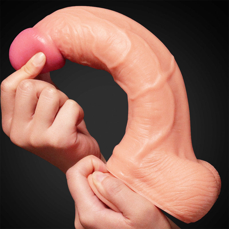 10"DUAL LAYER PLATINUM SILICONE COCK