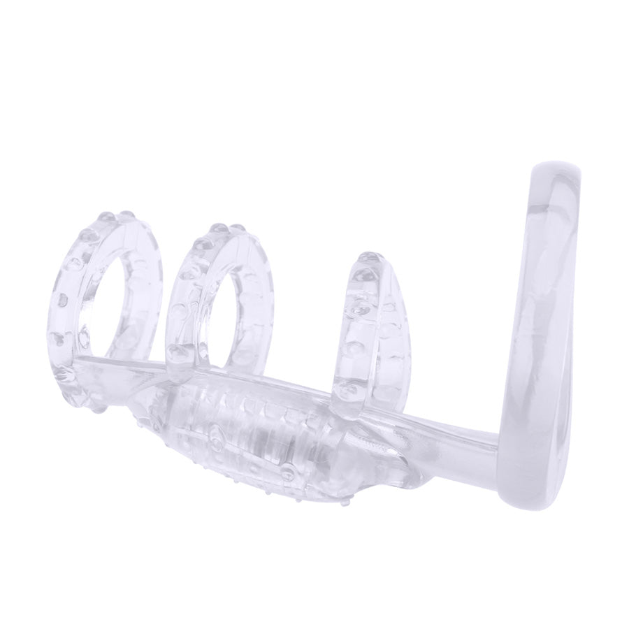 Vibrating Cock Cage Clear