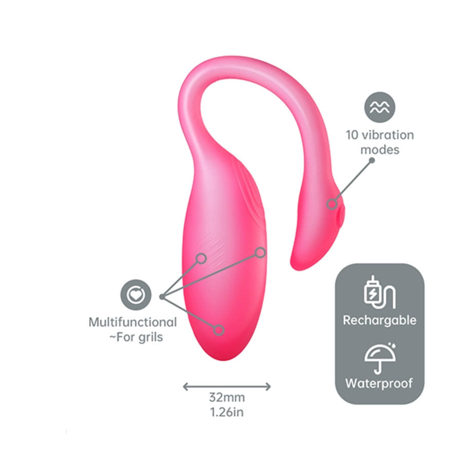 Vibrador Magic Flamingo Max Pink Controlado por APP Global