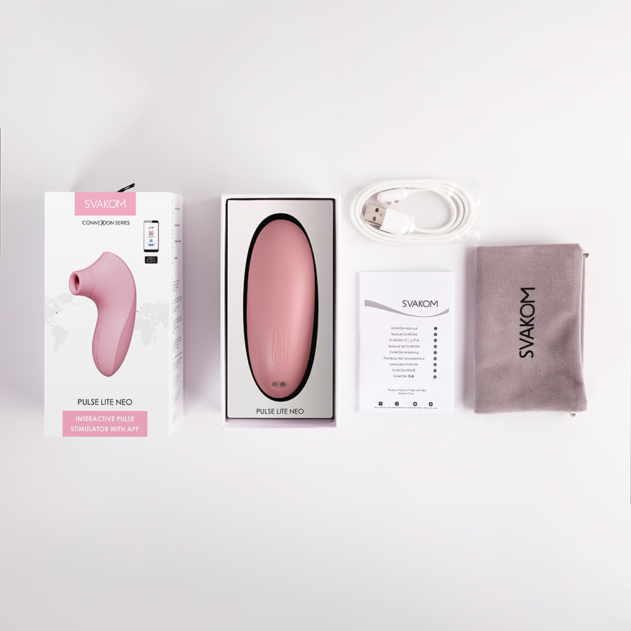 Estimulador Clitorial Pulse Lite NEO Rosa Controlado por APP Global By Svakom