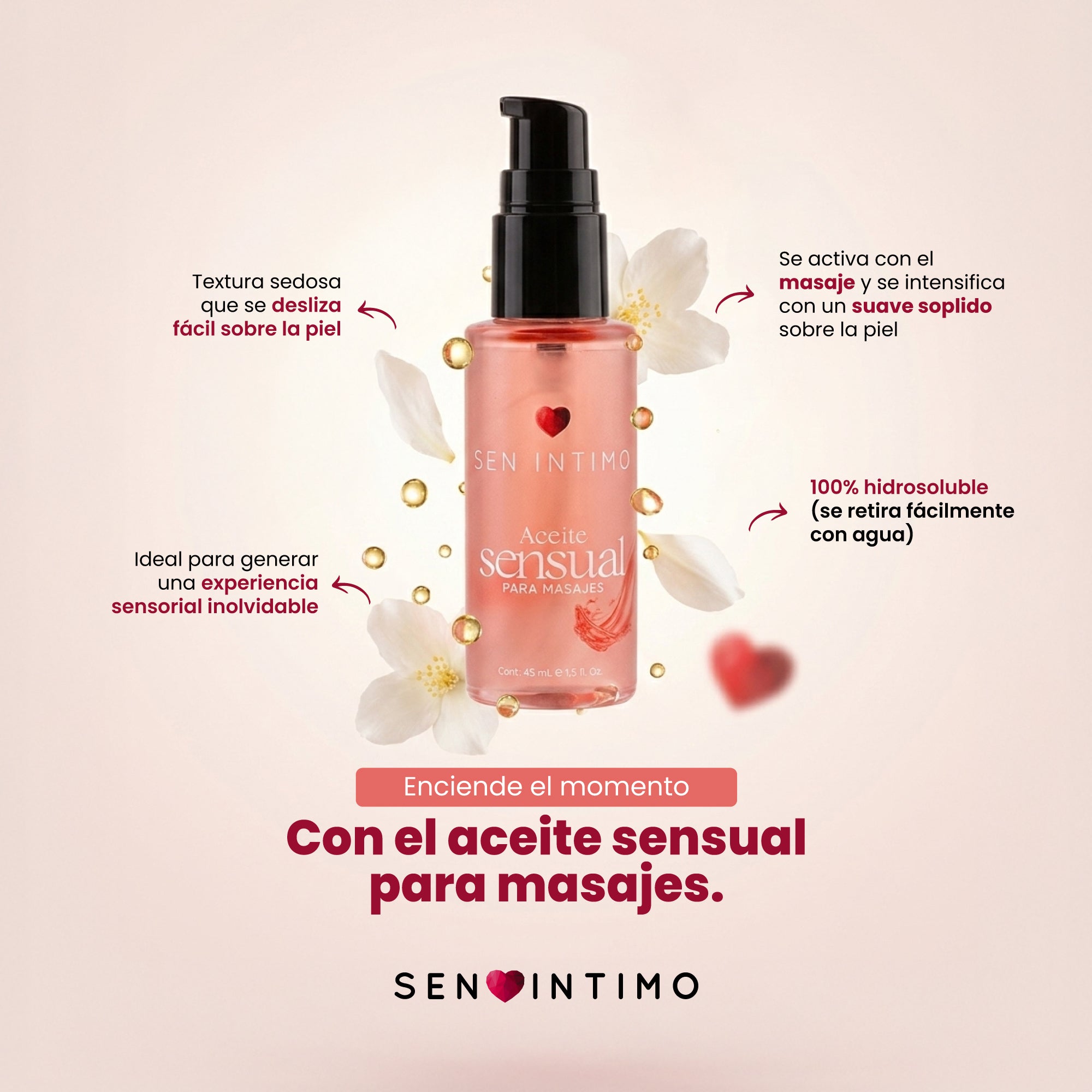 Aceite Sensual X 45 mL Sen Intimo