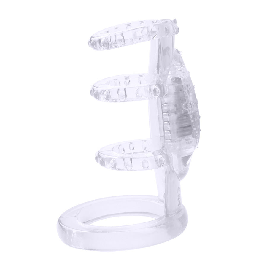 Vibrating Cock Cage Clear