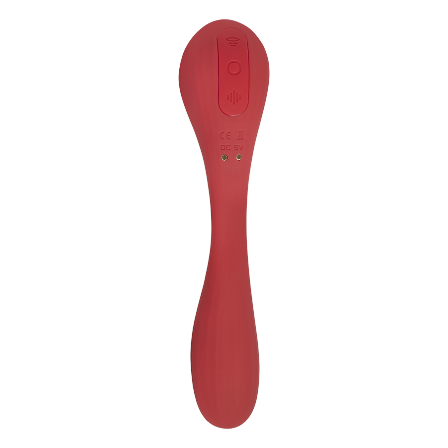 Estimulador Clitorial por Ondas y Vibrador Punto G Magic Bobi Red Controlada APP Global