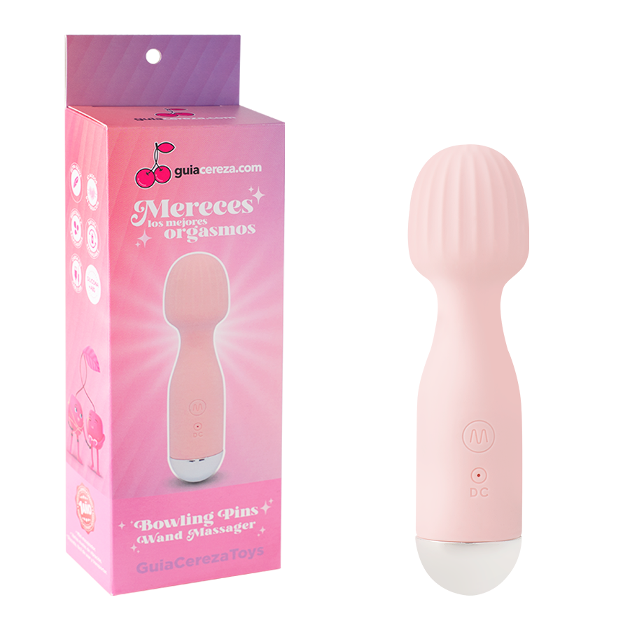 Mini Vibrating Wand Sex Bowling Pins Pink