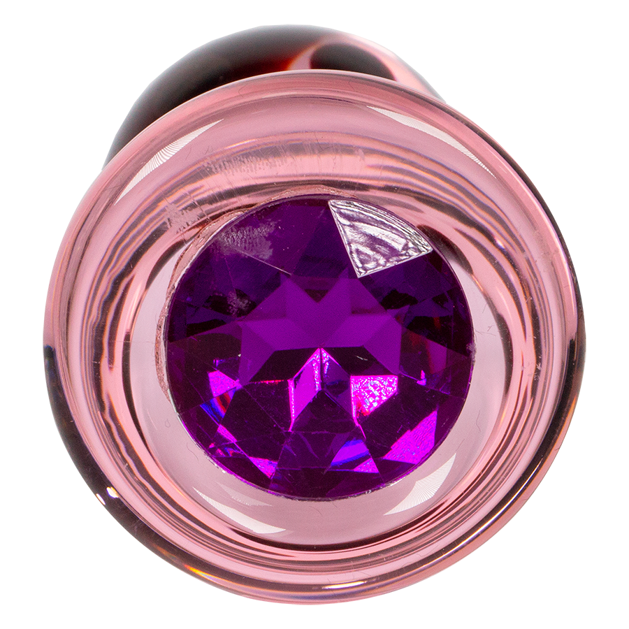 Plug Anal De Vidrio Mushroom Pink