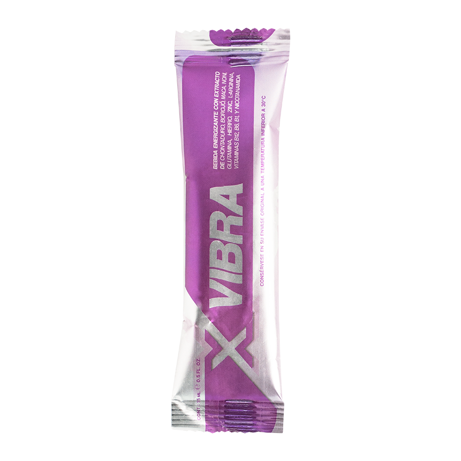 Caja x 25 Unds de Energizante Para Mujer X Vibra X 15 mL